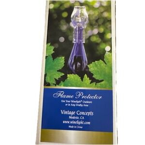 Vintage‎ Concepts Winelight Flame Protector New in Box